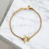 Pulsera estrella de acero inoxidable