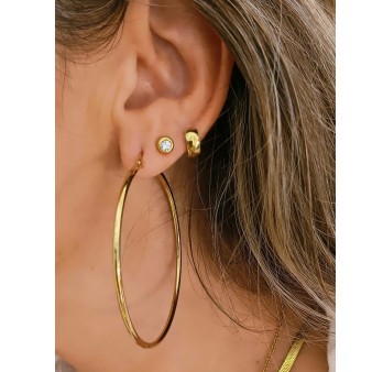 Pendientes aros grandes para tus looks de fiesta