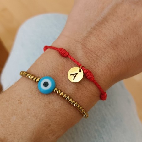 pulsera 7 nudos roja